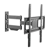 ZeboZap Outdoor Full Motion TV Mount, Swivel TV Wall Mount for Patio Gazebo, Weatherproof Tilt Low Profile TV Mount, Fits 32 to 70 Inch TVs, Supports Up To 110 lbs, Black